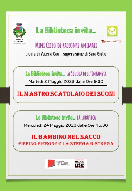 “LA BIBLIOTECA INVITA…” - I BAMBINI PROTAGONISTI DE “IL MAGGIO DEI LIBRI” A ZEDDIANI