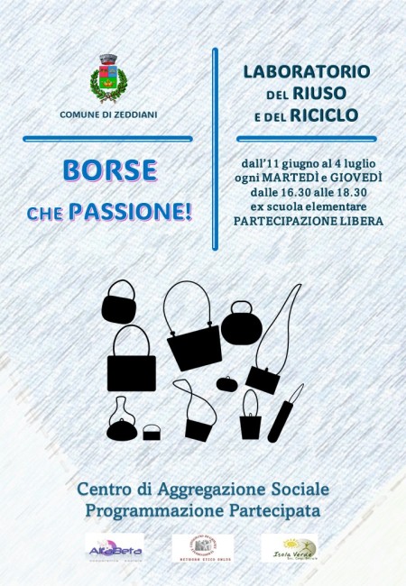 BORSE CHE PASSIONE! - LABORATORIO DEL RIUSO E DEL RICICLO