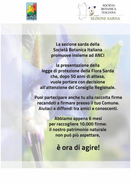 RACCOLTA FIRME PER PROPOSTA DI LEGGE DI INIZIATIVA POPOLARE SULLA “TUTELA, CONSERVAZIONE E VALORIZZAZIONE DELLA FITODIVERSITÀ AUTOCTONA DELLA SARDEGNA”