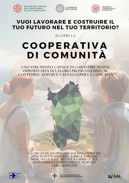 COOPERATIVE DI COMUNITA’ – INCONTRI INFORMATIVI