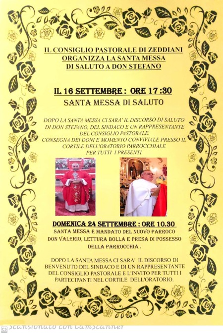 AVVICENDAMENTO PASTORALE