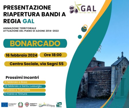 GAL Terras de Olia – RIAPERTURA BANDI