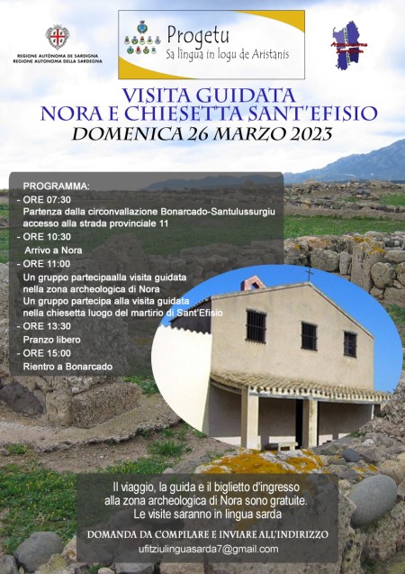 VISITA GUIDATA A NORA E CHIESETTA DI SANT'EFISIO