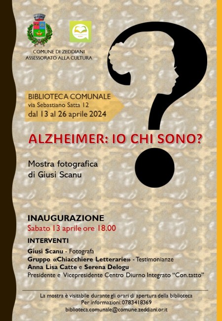 Alzheimer: io chi sono? - MOSTRA FOTOGRAFICA DI GIUSI SCANU