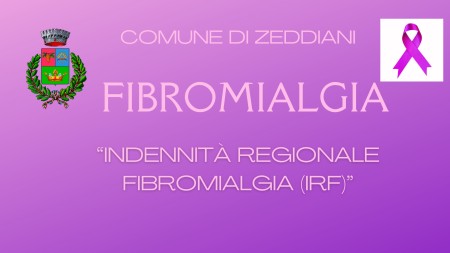 ASSEGNAZIONE “INDENNITÀ REGIONALE FIBROMIALGIA" (IRF) ANNI 2023-2024