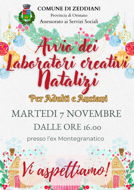 LABORATORI CREATIVI NATALIZI