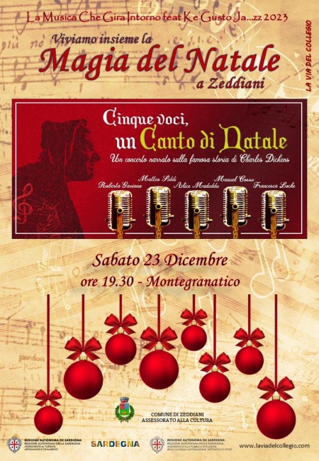 CONCERTO NARRATO “CINQUE VOCI, UN CANTO DI NATALE”