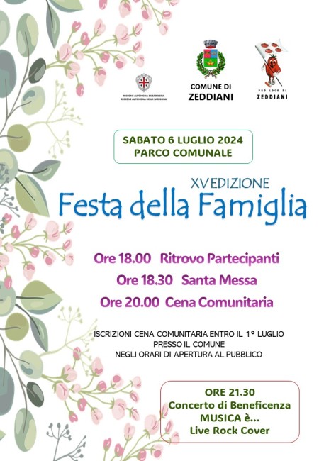 FESTA DELLA FAMIGLIA e, a seguire, MUSICA È… - CONCERTO DI BENEFICENZA