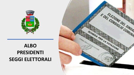 ISCRIZIONE ALL'ALBO DEI PRESIDENTI DI SEGGIO