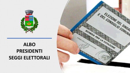 ISCRIZIONE ALL'ALBO DEI PRESIDENTI DI SEGGIO