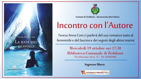 Incontro con l'Autore - Teresa Anna Coni presenta il libro "La baia del diavolo"